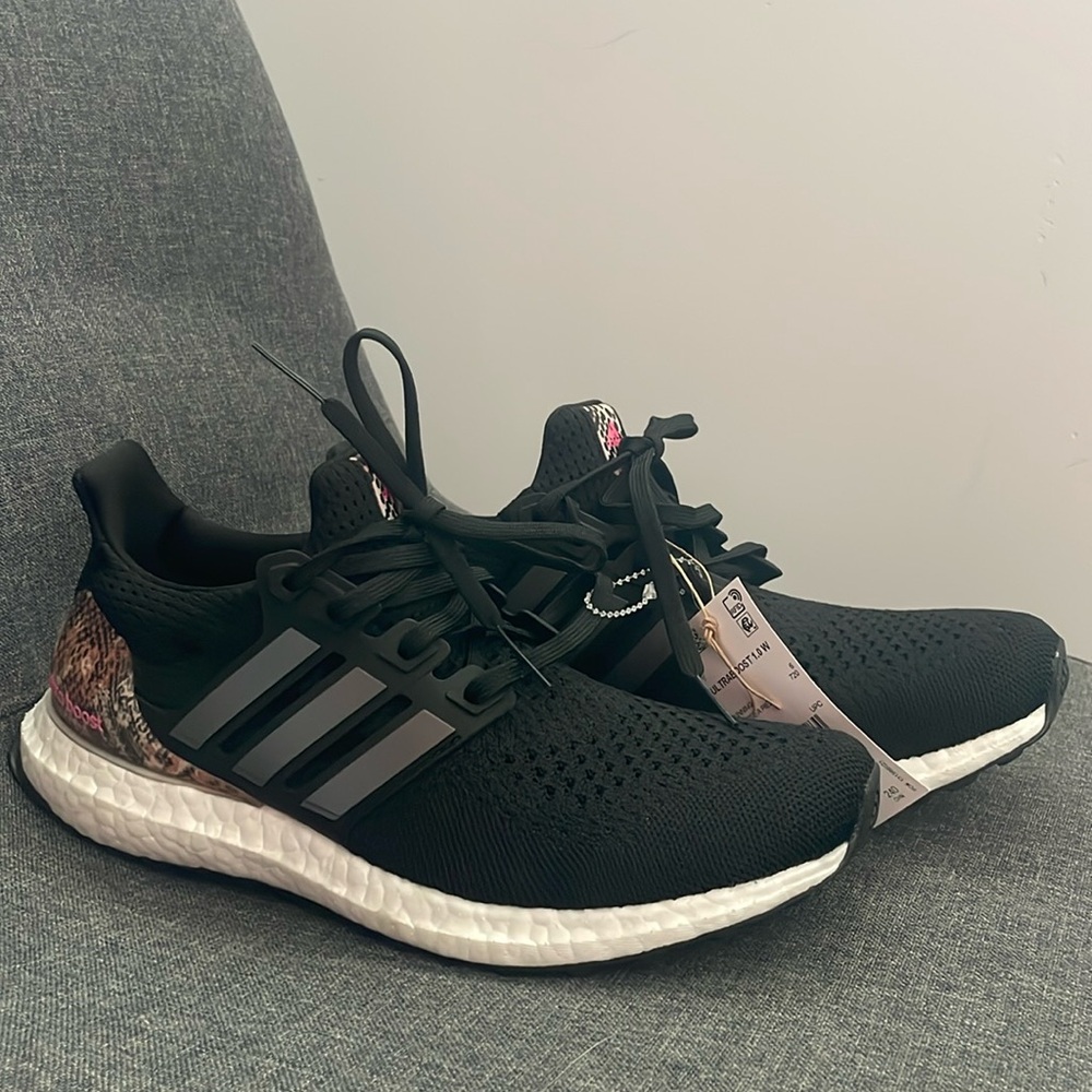 black adidas ultraboosts